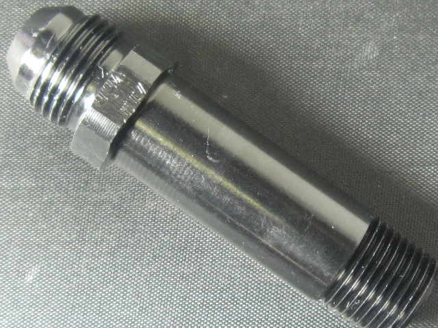 (image for) Extended Oil Inlet, Male -10 Flare to 1/2 NPT - (ALUMINUM 4.4")